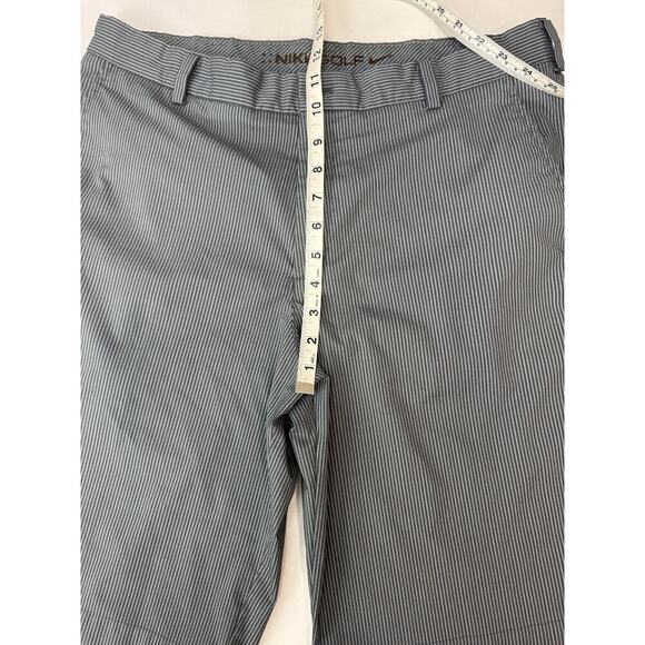 Nike Golf Performance Shorts Men Gray Striped Athletic Sports Preppy 11" Size 34 - Picture 4 of 9